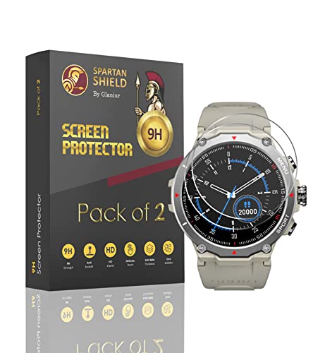 Image of Spartan Shield [2 Pack Screen Guard For Noisefit Force Smartwatch (1.32 inch) || Anti Scratch || 9H Unbreakable Strength || Ultra Clear || Screen Protector For Noise Force [Not Tempered Glass]