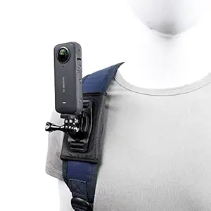 PellKing Camera Backpack Belt Mount for Insta360 One X4/X3/ One X2/ One R/Go 2 Compatible with GoPro Hero10 /9/8/7/6 and Other Action Camera, with 1/4 Adapter