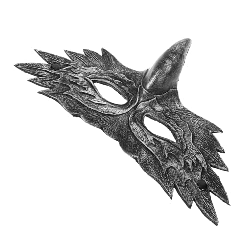 Kichvoe Masque à Décoratif Pu Pour Halloween Costume De Cosplay Masque à Moitié Visage Pour Masquée