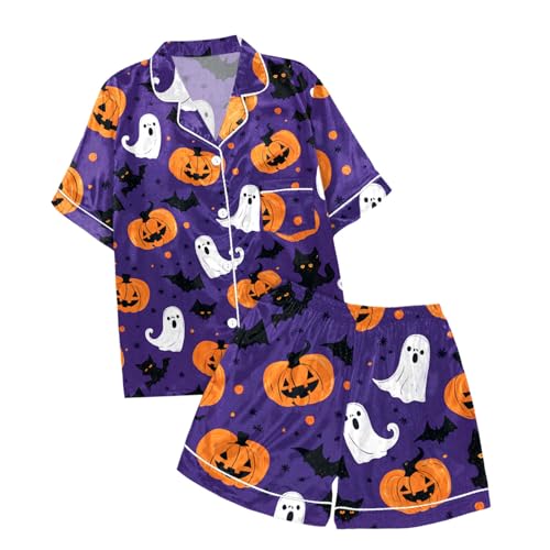Girls Halloween Outfits Casual Round Neck Printed Top and Pants Set for Toddler Kids Comfortable Daily Wear Spring Summer2