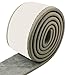 3D Wall Skirting Strip, Self- Foam Cotton Baseboard Trim for Anti-Collision Wall Protection, Flexible Decorative Skirting Waist Line, 2 m × 8 cm × mm(Grey)
