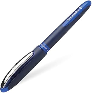 Schneider One Business pióro kulkowe (trwałe o grubości 0,6 mm i końcówce Ultra-Smooth, Made in Germany) 1 opakowanie blistrowe, niebieskie