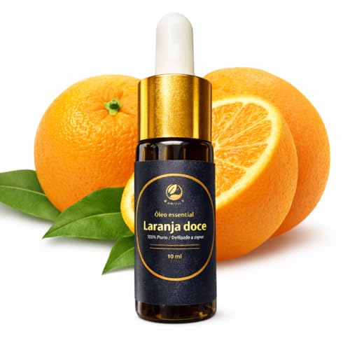 Bislop Aceite Esencial Naranja Dulce 10 ml - Aceite Esencial Naranja - Aceite Puro y Natural - Esencia de Naranja Dulce Para Humidificador - Aromaterapia - Uso Alimentario y Masajes