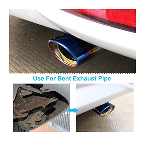 Universal Car Exhaust Muffler Tip Round Stainless Steel Pipe Chrome Exhaust Tail Muffler Tip Pipe Ca