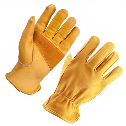 Guantes de cuero de vaca DOITOOL de alta resistencia y seguridad para entornos profesionales
