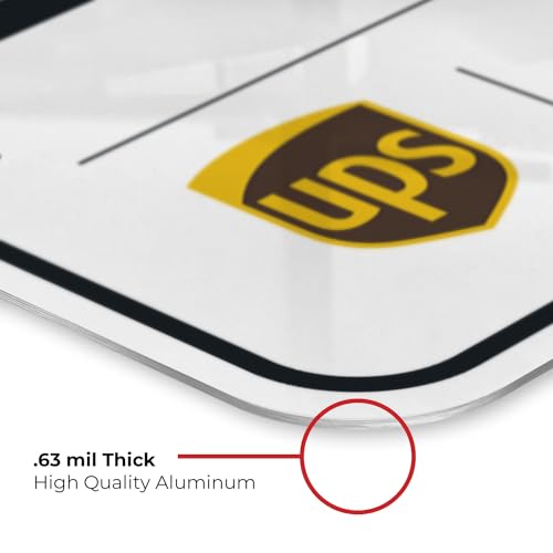 Image of Package Delivery Sign, Delivery Instructions Deliver All Package to Front Door Up Arrow Sign, 18x24 Inches, Rust Free .063 Aluminum, Fade Resistant, Made in USA by Sigo Signs