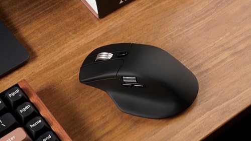 Image of Keychron M6 Wireless Mouse, 2.4 GHz /Bluetooth 5.1 /Wired Mouse, PixArt 3395 Sensor, Programmable Buttons, Side Scroll Button, Up to 26,000 DPI /650IPS, 2.8 oz (78 g), Lightweight Ergonomic Design for