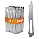 Wiebe Wicked Sharp Replacement Blades (12-Pack) | Surgical-Grade Scalpel Blades for Hunting & Game Processing