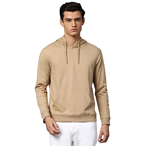 Image of Dennis Lingo Men's Cotton Blend Full Sleeves Graphic Hooded Sweatshirt - Regular-Fit and Lightweight, Casual Winterwear for Men
