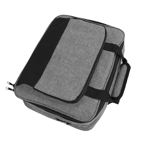 Bolso para proyector AUNMAS, de gran capacidad, con asas acolchadas y correa para hombro desmontable, portátil para uso en casa, viajes u oficina miniatura 7