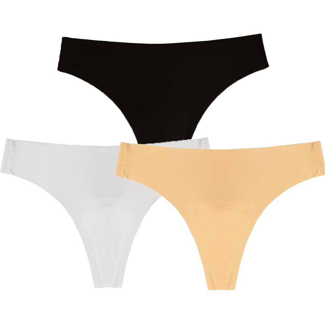 MEIION mymense - 3 Bunte, Seamless Periodenslips Damen Periodenhöschen