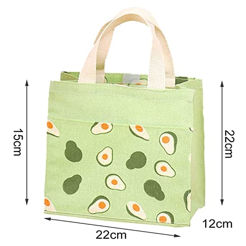 Spldsun 2Stk Stofftaschen Klein mit Griffen, Faltbare Einkaufstasche Recyclingtasche, Baumwolltasche Tragetaschen, für Frauen, Kinder, Mädchen, 22cm x 22cm