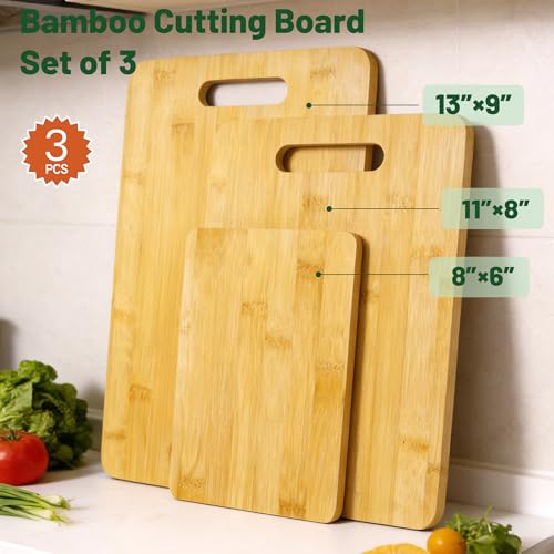 Set de 3 Tablas de Cortar de Bambú Rectangulares miniatura 6