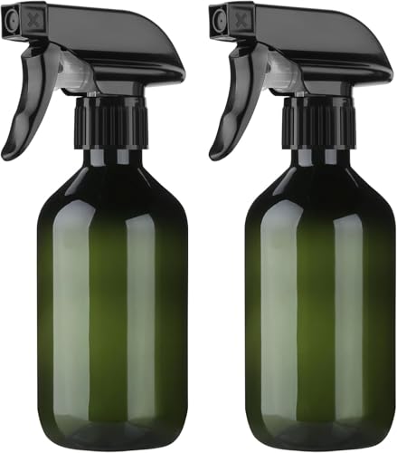 Arkeiliy 2-Pack Leakproof Spray Bottles (300ml/10oz) - Adjustable Nozzle for
