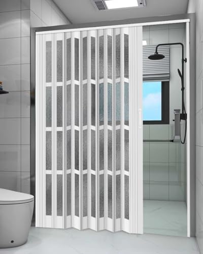 Porta pieghevole salvaspazio per doccia e armadio, dimensioni personalizzabili per privacy e comodità