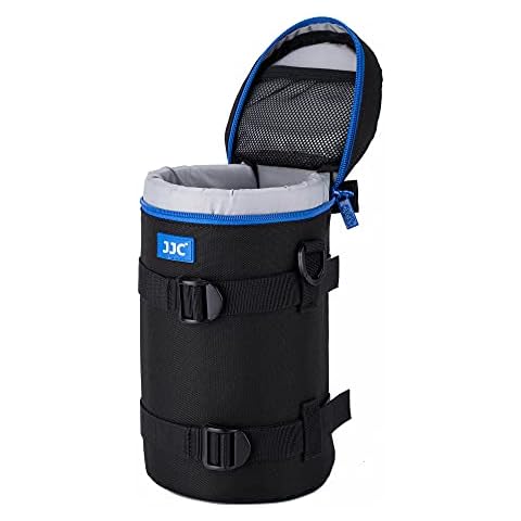 JJC Deluxe Objektiv Tasche mit 1 x Umhängeband, Wasserabweisend, Schwarz für Canon RF 600mm f/11 is STMm EF 70-200mm f/2.8passt Objektiv Durchmesser und Höhe unter 110 x 225mm (4.3 x 8.9”) Cover