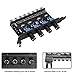 SinLoon 4 Knob Cooling Fan Speed Controller PC 8 Channels 12V Fan Hub for CPU Case HDD VGA PWM PCI Bracket- 4Pin Interface Power Supply (4 Pin 4Knob)