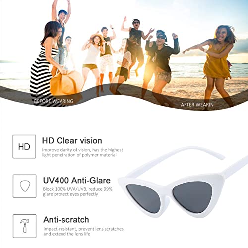 Dollger Cat Eye Sunglasses For Women Vintage Retro Style Plastic Frame Uv 400 Protection #TOP4