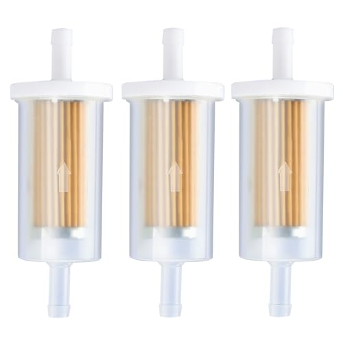 Harbot 695666 Inline Fuel Filter for Brigs and Straton 845125 691035 493629 5065 5065D 5065K MTD Craftsman Troy Bilt JohnD D100 D105 D110 Lawn Mower Tractor Parts for 1/4