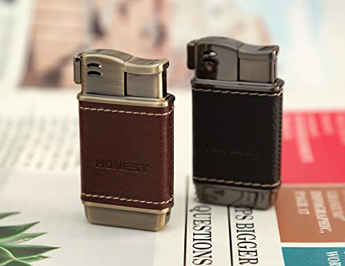 Encendedor Soft Flame de Cuero Pequeño Recargable miniatura 3