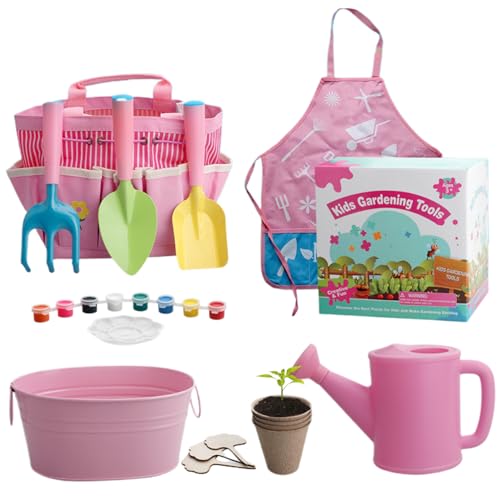 Kit outils de jardinage enfants 11 pièces, le cadeau idéal pour le jardin
