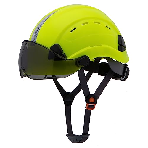 LOHASPRO Hard Hats Construction OSHA Safety Helmet with Visor ANSI Z89