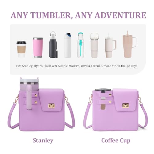 Image of Stanley Purse Cup Holder Bag- Outdoor Portable Crossbody Bag for Stanley Cup Tumbler Purse