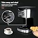 Programmable Coffee Maker 12 Cup Brew & Drip coffee machine, Fully Automatic, 1-4 Cup Setting, Stainless Steel,Keep- Warm Function, Household, Home and Office,Black