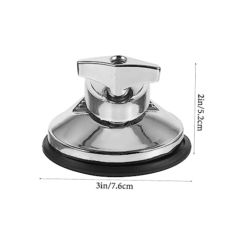 Soporte de montaje para tom de batería Hemoton, hardware chapado en plata para instalación y reemplazo fáciles de piezas rotas miniatura 2