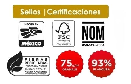 La mejor comparación de Hojas blancas tamaño carta para comprar online. 20 Imagen adicional