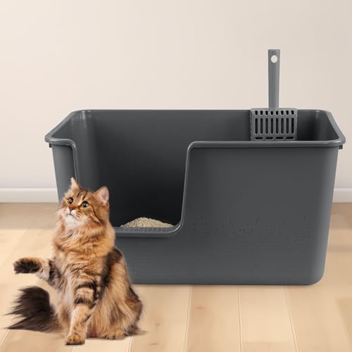 2 cajas grandes para gato con paletas, gris miniatura 2