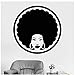 Produktbild MINGKK Wandaufkleber Vinyl Wall Decal Afro Frisur Friseur Black Lady Aufkleber Abnehmbare Barber Shop Wandtattoos Beauty Winsow Decor 57x57cm