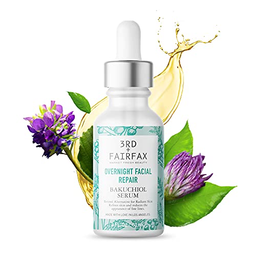 Bakuchiol Plant Based Retinol Alternative Facial Serum, Serum for...