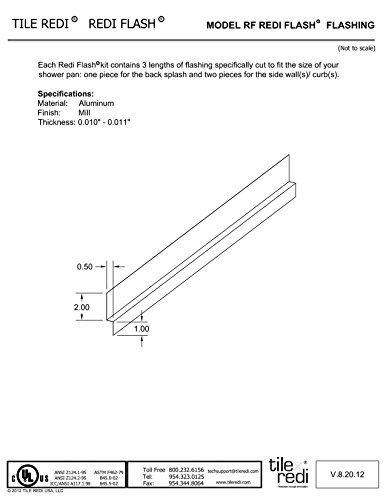 Tile Redi USA Redi Flash Shower Flashing Kit #TOP20