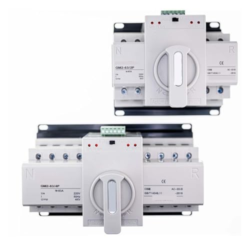 Commutateur de transfert automatique inverseur source 4 pôles 50A 220V