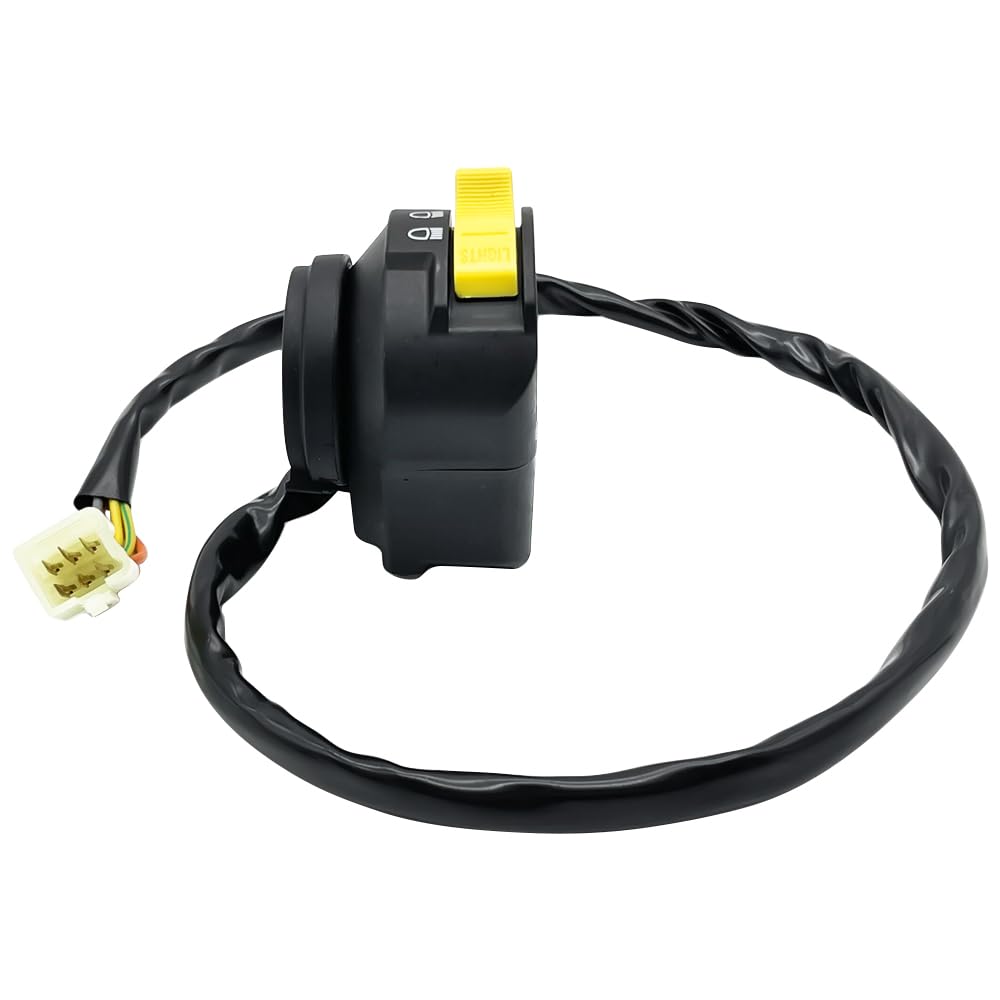Interruptor izquierdo de manillar compatible con Arctic Cat ATV 400 Manual 500 Manual 700 Diesel 2004-2015 para arranque/parada y luces 0409-083 0509-013