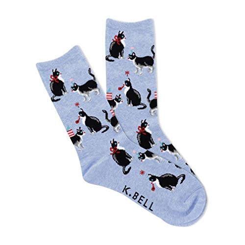Image of K. Bell womens Funny Animal Crew Socks - 1 Pairs - Cool & Cute Wordplay Novelty Gifts