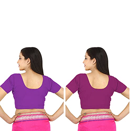 Image of Namita Women's Rubia Cotton Solid Half Sleeve Blouse
