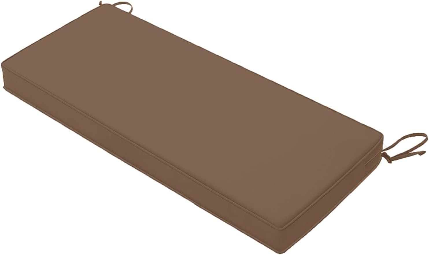 Outdoor Bench Cushion,Fade Resistant Bench Cushions for Indoor Furniture,Waterproof Patio Furniture Cushion, for Backyard Garden.(47x15x2In, Light Coffe)