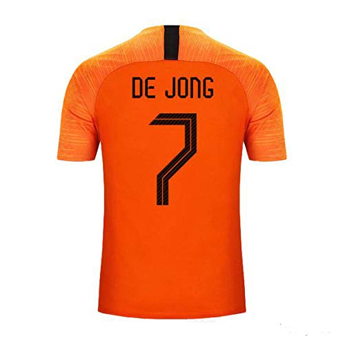 S&K Camiseta Frenkie De Jong Selección de Fútbol de Holanda Naranja 2020 para Hombre & Niño (Naranja, XXL)