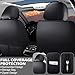 SZTF Car Seat Cover for Land Rover Range Rover Sport Seat Covers 2006-2023, Nappa Leather Car Seat Covers Full Set,Tear-Resistant & Waterproof Seat Covers for Cars(5 Seats Standard/Black)