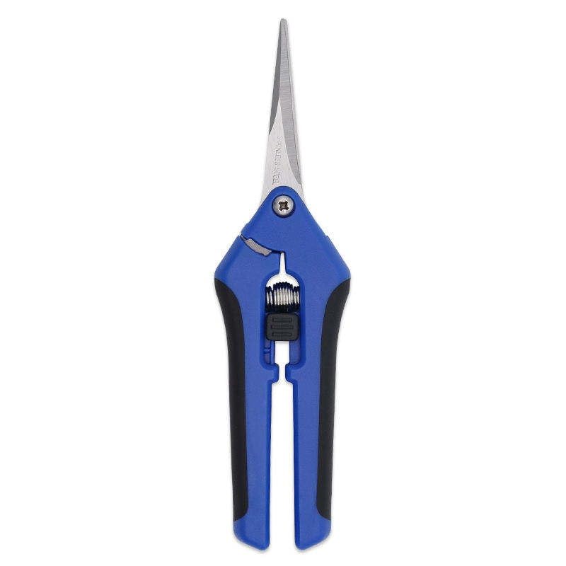 Image of Tree Bonsai Gardening Pruning Shear Garden Scissors Pruner Tool Straight Blade Anti-Slip Grip Gardening Pruning Shear Garden Scissors Pruner Tapener