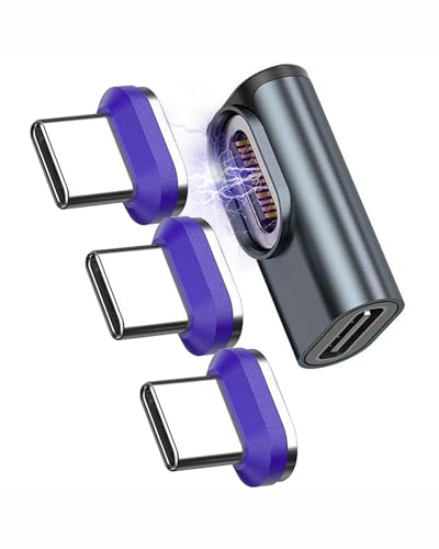 Adaptador magnético USB C 40Gbps de transmisión de datos rápida y vídeo 8K para tableta