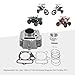 GOOFIT 52.4mm Engine Aluminum Cylinder Big Bore with Piston Kit and Gaskets Replacement for Lifan 125cc LF125 Horizontal Engines Dirt Pit Bike ATV