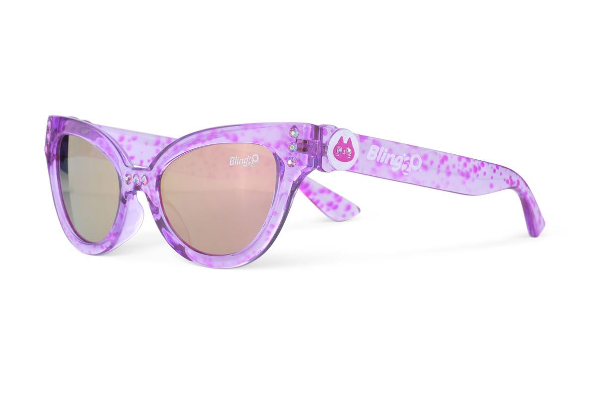 Bling2O - MALIBU BEACH Misty Magenta, Gafas de sol infantiles. De 3 a 14 años
