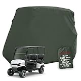 Golf Cart Cover 4 Seater roof up to 80" L Green, fits EZGO, Club Car and Yamaha G/YDR Model