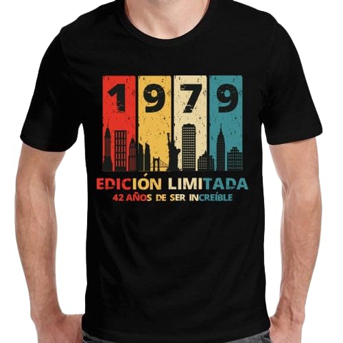 Camiseta Personalizada Cumpleaños Edición Limitada (L, negra)