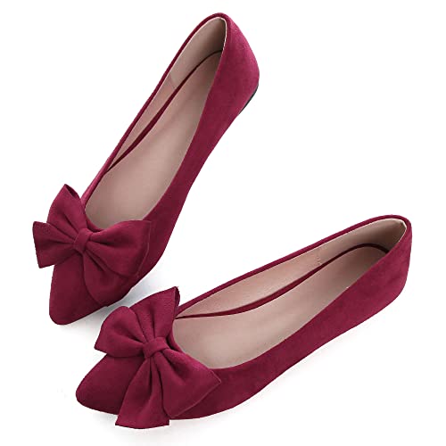 Image of Dear Time Women's Ballet Flats Dress Ballet Shoes Slip on for Office Work Comfortable Shoes