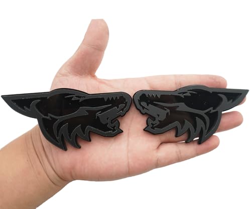 Insignias de coche de coyote 3D para personalizar tu vehículo en rutas de carretera