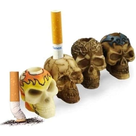 Butt Bat Resin Skull Cigarette Snuffers Instant Cigarette Extinguishers for Ashtrays Pack of 4 Cover